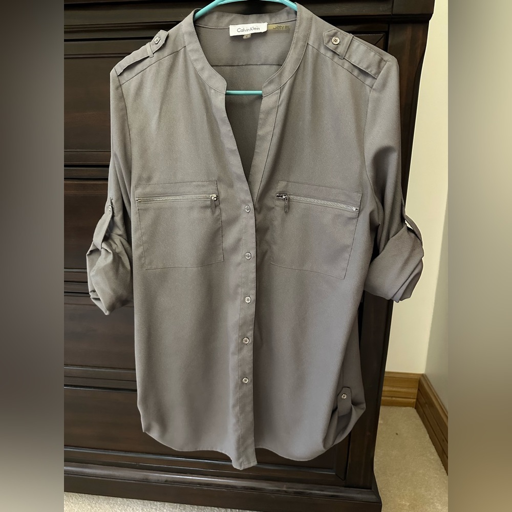 Calvin Klein zipper-pocket shirt